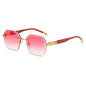 (6 PACK) Wholesale Sunglasses New Arrival Unique Rhinestone Fashion Cut Edge Colorful Street Trendy 2024 - BulkSunglassesWholesale.com - Gradient Red