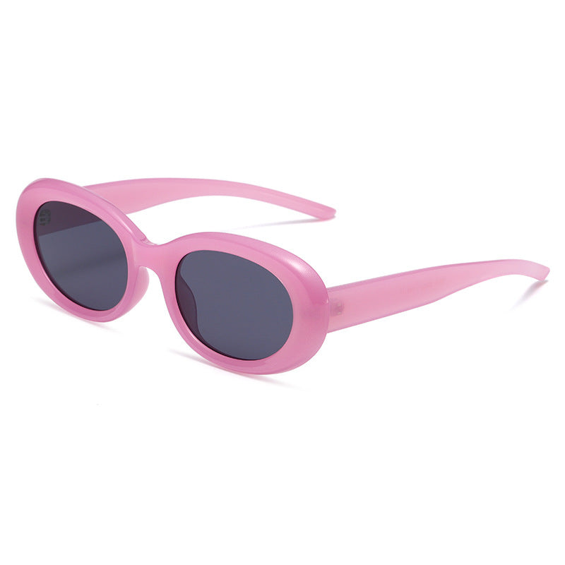 (12 PACK) Wholesale Sunglasses 2023 - BulkSunglassesWholesale.com - Clear Pink Grey