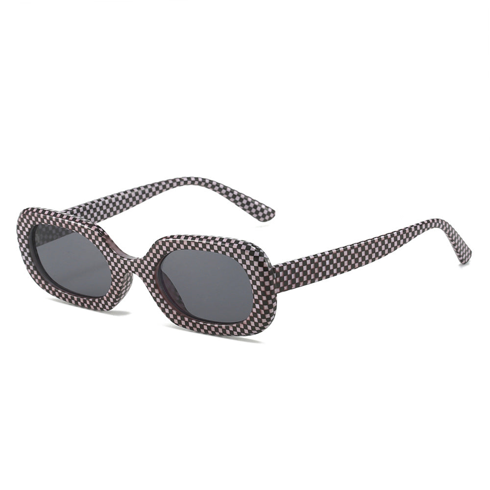 (6 PACK) Wholesale Sunglasses Square Fashion New Arrival Square 2024 - BulkSunglassesWholesale.com - Black White Black Lens