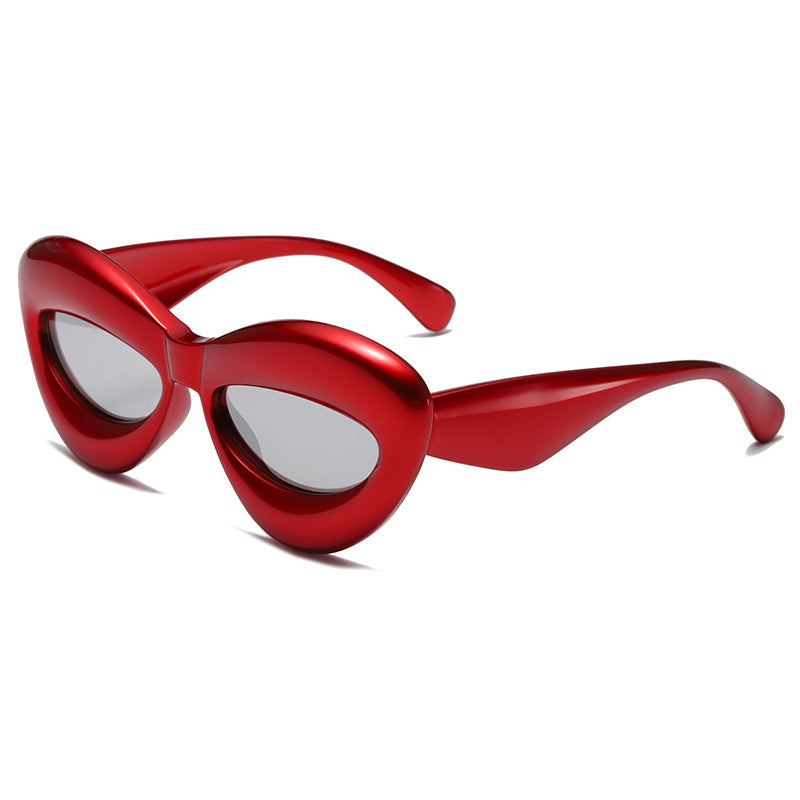 (12 PACK) Wholesale Sunglasses 2023 - BulkSunglassesWholesale.com - Red Silver