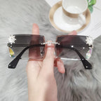 (6 PACK) Rhinestones Wholesale Sunglasses 2022 M120803 - Bulk Sunglasses Wholesale