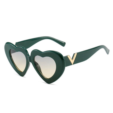 (6 PACK) Heart Shaped Wholesale Sunglasses 2022 M115214 - Bulk Sunglasses Wholesale