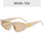 (12 PACK) Wholesale Sunglasses 2023 - BulkSunglassesWholesale.com - Beige Yellow Frame Tea Lens
