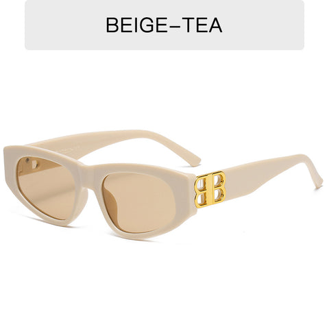 (12 PACK) Wholesale Sunglasses 2023 - BulkSunglassesWholesale.com - Beige Yellow Frame Tea Lens