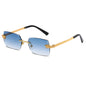 (6 PACK) Wholesale Sunglasses 2023 - BulkSunglassesWholesale.com - Gold Frame Gradient Blue