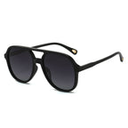 (6 PACK) Wholesale Sunglasses Polarized Unisex Classic Aviator Aviator 2024 - BulkSunglassesWholesale.com - Black Frame Gradient Black Lens