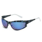 (6 PACK) Wholesale Sunglasses New Arrival Cat Eye Unique Fashion Cycling Sport 2023 - BulkSunglassesWholesale.com - Blue Frame Blue Mirrored Lens