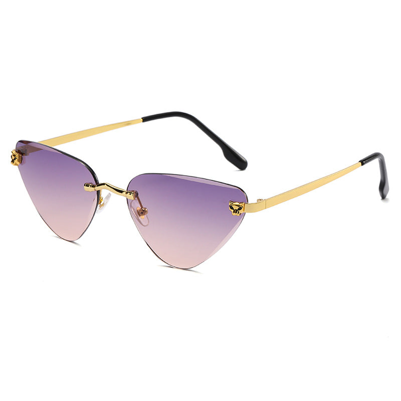 (6 PACK) Wholesale Sunglasses 2023 - BulkSunglassesWholesale.com - Gold Frame Purple Tea