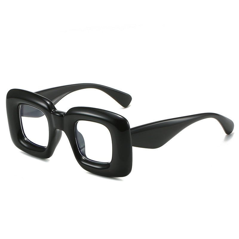 (6 PACK) Wholesale Sunglasses 2023 - BulkSunglassesWholesale.com - Black Frame Clear Lens