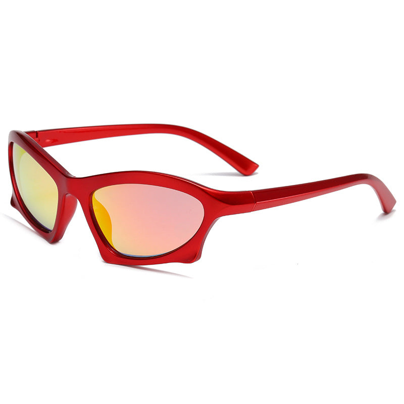 (12 PACK) Wholesale Sunglasses 2023 - BulkSunglassesWholesale.com - Red Red Mirrored