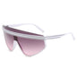 (12 PACK) Wholesale Sports Sunglasses Cyber Punk Sport Unisex Unique Cycling 2023 - BulkSunglassesWholesale.com - White Frame Grey Pink