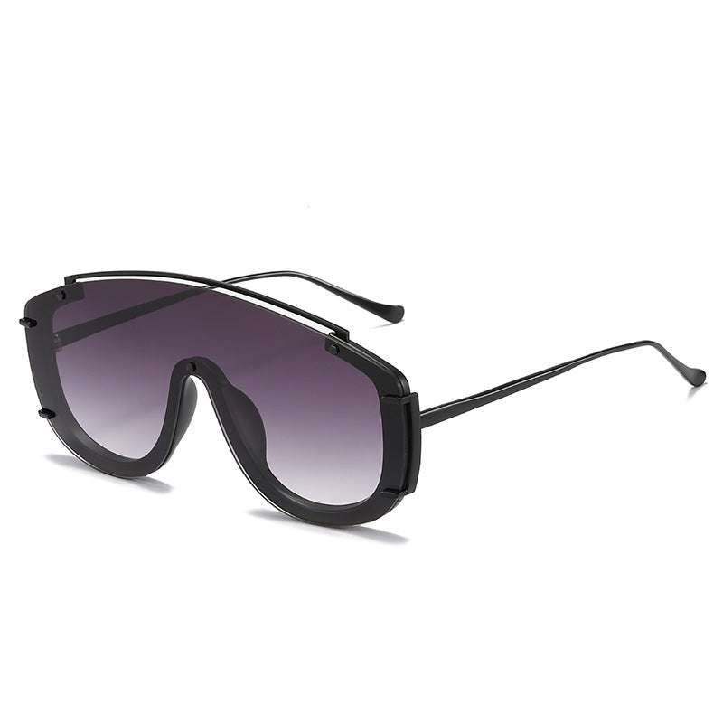 (6) PACK Wholesale Sunglasses 2023 - BulkSunglassesWholesale.com - Black Frame Gradient Black Lens
