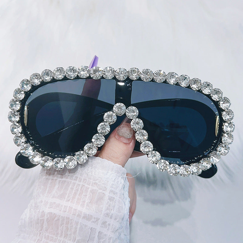 (6 PACK) Wholesale Sunglasses 2023 - BulkSunglassesWholesale.com - Black Frame Black Lens White
