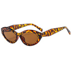 (6 PACK) Wholesale Sunglasses New Arrival Fashion Oval Small Trendy 2023 - BulkSunglassesWholesale.com - Red Frame