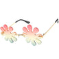 (6 PACK) Wholesale Party Sunglasses Snowflake Flower 2023 M830102 - Bulk Sunglasses Wholesale