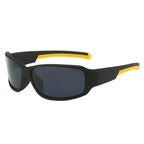 (12 PACK) Wholesale Sports Sunglasses New Arrival Polarized Night Vision Cycling Unisex Outdoor Sport 2024 - BulkSunglassesWholesale.com - Matt Black Black Lens