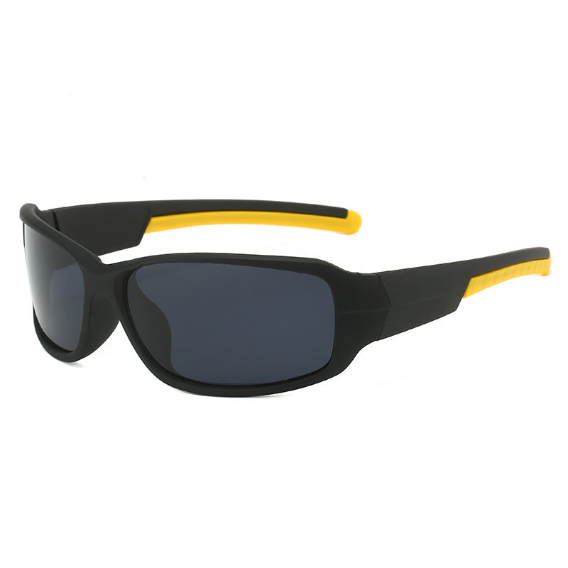 (12 PACK) Wholesale Sports Sunglasses New Arrival Polarized Night Vision Cycling Unisex Outdoor Sport 2024 - BulkSunglassesWholesale.com - Matt Black Black Lens