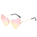 (6 PACK) Heart Shaped Wholesale Sunglasses 2022 M115210 - Bulk Sunglasses Wholesale