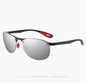 (6 PACK) Wholesale Sports Sunglasses New Arrival Semirimless Polarized Women Fashion TR Night Vision 2023 - BulkSunglassesWholesale.com - Black Frame Mirrored