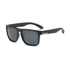 (12 PACK) Wholesale Sunglasses 2023 - BulkSunglassesWholesale.com - Black Silver Frame Black Lens