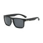 (12 PACK) Wholesale Sunglasses 2023 - BulkSunglassesWholesale.com - Black Silver Frame Black Lens