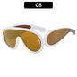 (6 PACK) Wholesale Sunglasses 2023 - BulkSunglassesWholesale.com - White Frame Tea Lens
