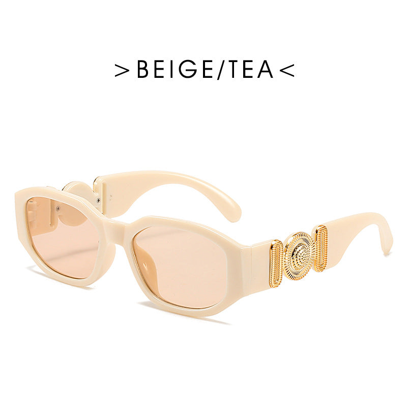 (12 PACK) Wholesale Sunglasses 2023 - BulkSunglassesWholesale.com - Beige White Tea Lens
