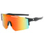 (12 PACK) Wholesale Sports Sunglasses Kids Cycling New Arrival Sport 2024 - BulkSunglassesWholesale.com - Black Frame Orange Mirrored