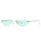 (6 PACK) Wholesale Sunglasses 2022 Rimless Cat Eye M221902 - Bulk Sunglasses Wholesale