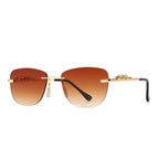 (6 PACK) Rimless Wholesale Sunglasses 2022 M221002 - Bulk Sunglasses Wholesale