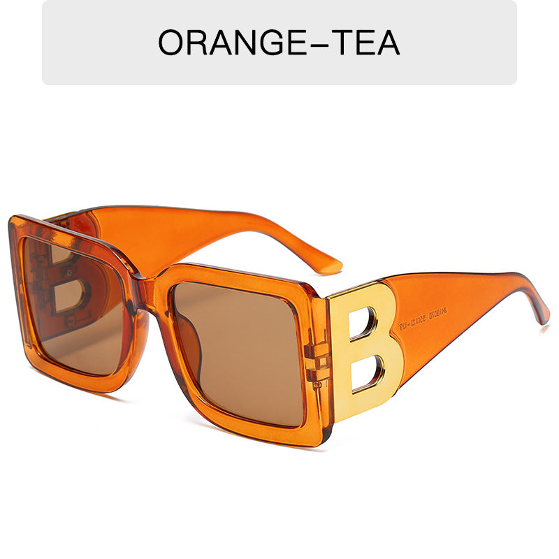 (12 PACK) Wholesale Sunglasses 2023 - BulkSunglassesWholesale.com - Orange Frame Tea Lens
