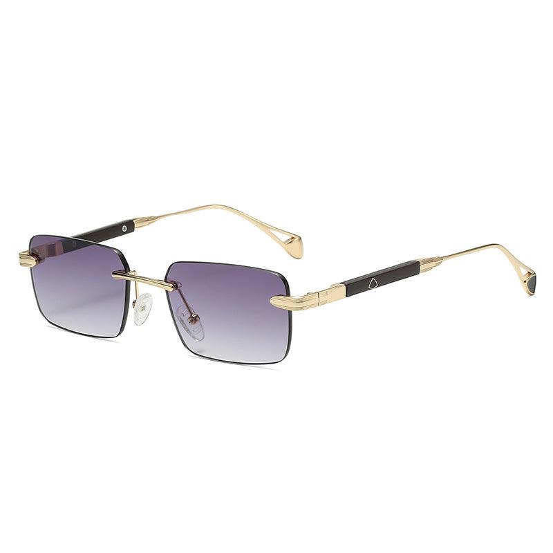 (6 PACK) Rimless Triangle Wholesale Sunglasses 2022 M922303 - Bulk Sunglasses Wholesale