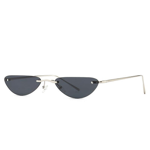 (6 PACK) Wholesale Sunglasses 2022 Rimless Cat Eye M221902 - Bulk Sunglasses Wholesale
