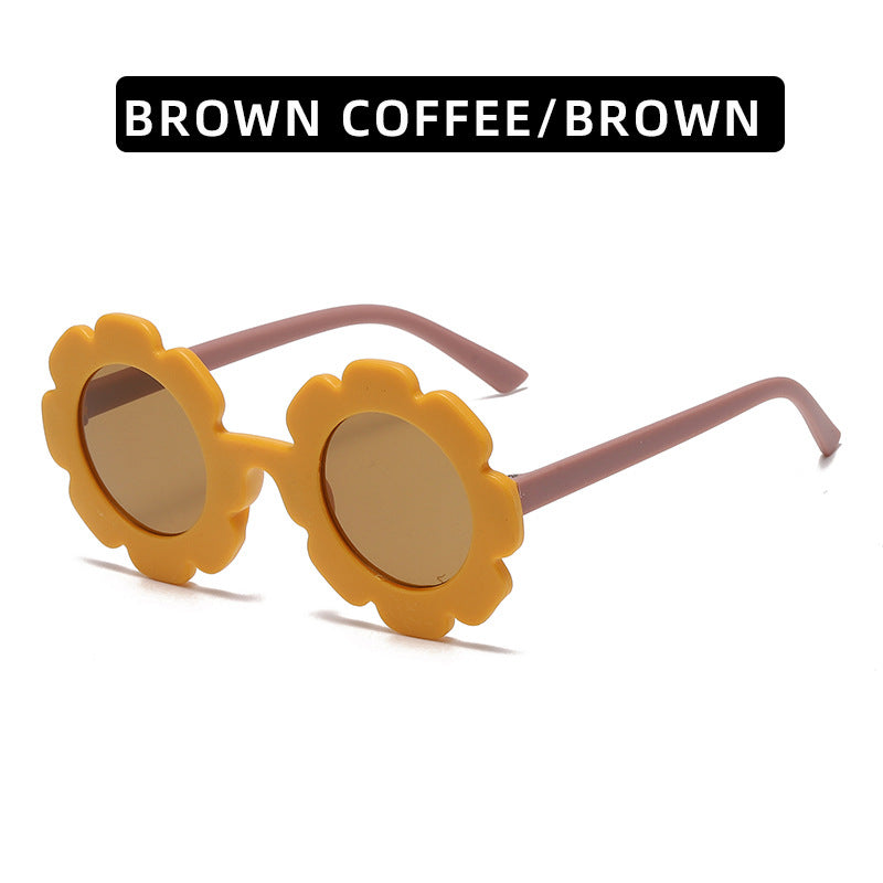 (6 PACK) Wholesale Sunglasses 2023 - BulkSunglassesWholesale.com - Yellow Frame Brown Temple Tea Lens
