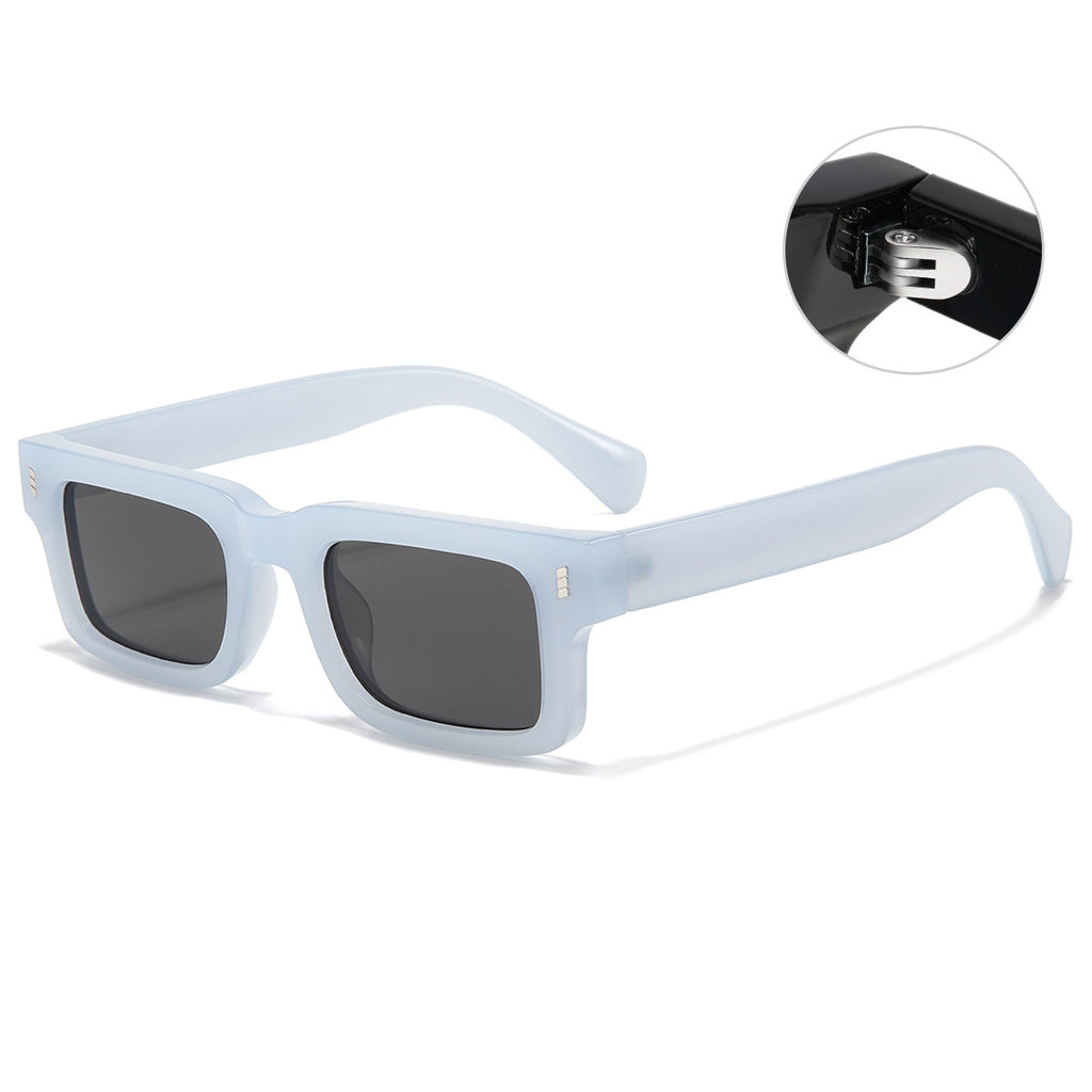 (6 PACK) Wholesale Sunglasses Men Vintage Small Women 2023 - BulkSunglassesWholesale.com - Blue Black Grey