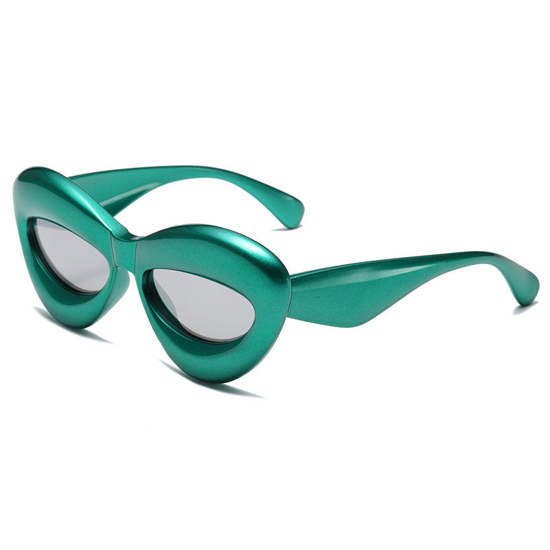 (12 PACK) Wholesale Sunglasses 2023 - BulkSunglassesWholesale.com - Green Silver