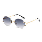 (6 PACK) Wholesale Sunglasses 2023 - BulkSunglassesWholesale.com - Gold Frame Gradient Black
