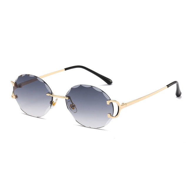 (6 PACK) Wholesale Sunglasses 2023 - BulkSunglassesWholesale.com - Gold Frame Gradient Black Hover Image