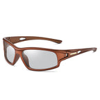 (6 PACK) Wholesale Sports Sunglasses New Arrival Cycling Sport Polarized Men Night Vision 2023 - BulkSunglassesWholesale.com - Tea Frame Photochromic Lens