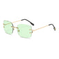 (6 PACK) Wholesale Sunglasses 2023 - BulkSunglassesWholesale.com - Gold Frame Green