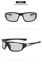 (12 PACK) Wholesale Sports Sunglasses 2023 - BulkSunglassesWholesale.com - Black Frame Photochromic Black Lens
