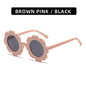 (6 PACK) Wholesale Sunglasses 2023 - BulkSunglassesWholesale.com - Matt Beige Pink Black Lens