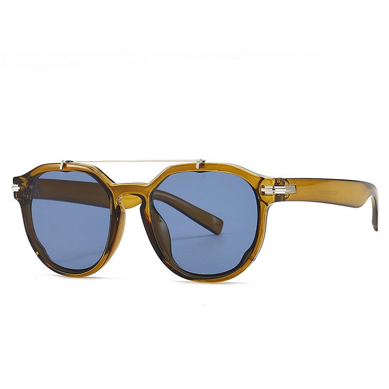 (6 PACK) Wholesale Sunglasses Crossbar 2022 Round M221907 - Bulk Sunglasses Wholesale