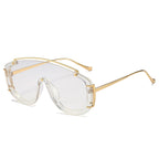 (6) PACK Wholesale Sunglasses 2023 - BulkSunglassesWholesale.com - Transparent Lens