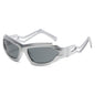 (6 PACK) Wholesale Sunglasses Unique Punk Women Y2K Futuristic Funny Cycling 2023 - BulkSunglassesWholesale.com - Mirrored Frame Grey