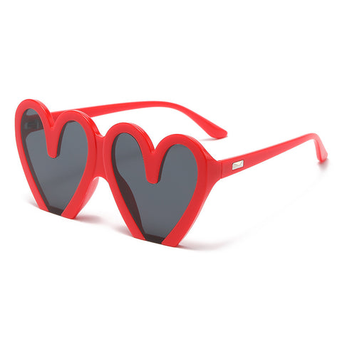 (6 PACK) Wholesale Sunglasses 2023 - BulkSunglassesWholesale.com - Red Frame Grey