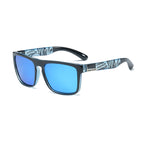 (12 PACK) Wholesale Sunglasses 2023 - BulkSunglassesWholesale.com - Clear Blue Frame Blue Mirrored
