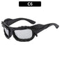 (6 PACK) Wholesale Sunglasses Unique Hip Hop Fashion Trendy 2023 - BulkSunglassesWholesale.com - Black Frame Mirrored Lens
