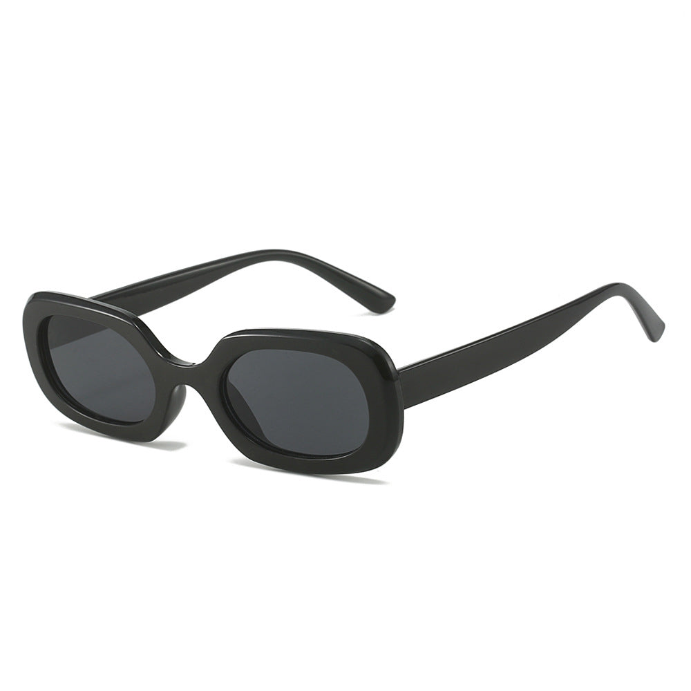 (6 PACK) Wholesale Sunglasses Square Fashion New Arrival Square 2024 - BulkSunglassesWholesale.com - Black Frame Black Lens