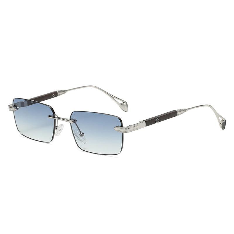 (6 PACK) Rimless Triangle Wholesale Sunglasses 2022 M922303 - Bulk Sunglasses Wholesale